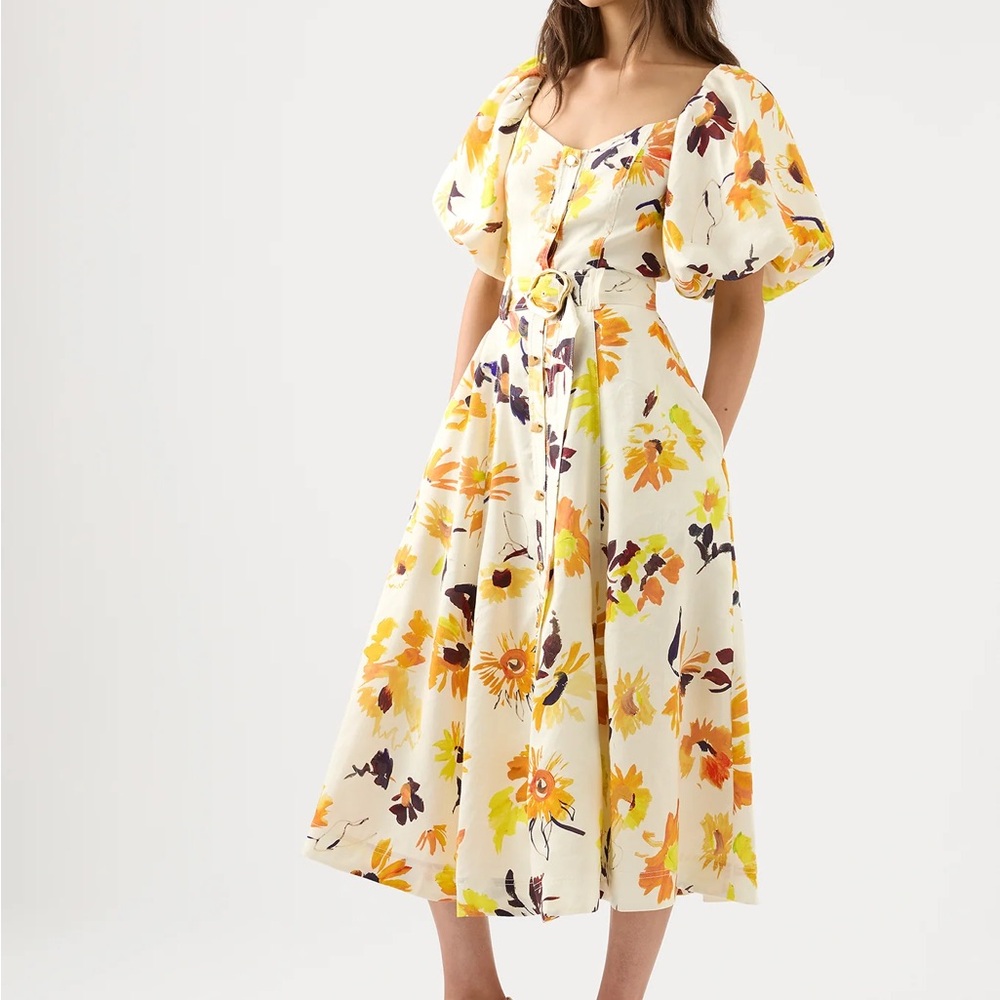 NWT Aje Soleil Belted Dress